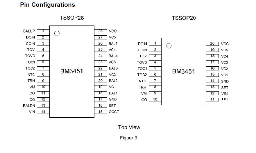 MB3451 Data Sheet - 3/4/5 Cell Battery Protectors