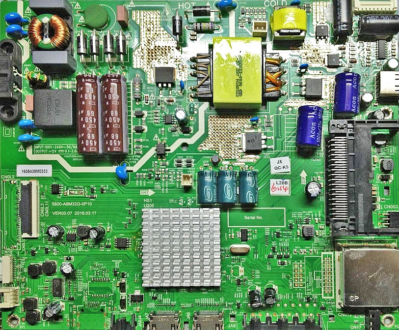 Какая прошивка на телевизор AIWA 40LE5120 для MainBoard 5800-A6M32G-0P10