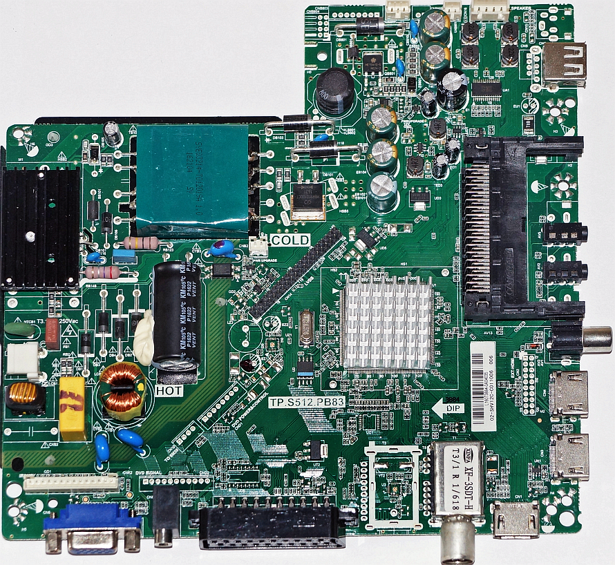 Какая прошивка на телевизор DEXP F32C7100B для MainBoard TP.S512.PB83