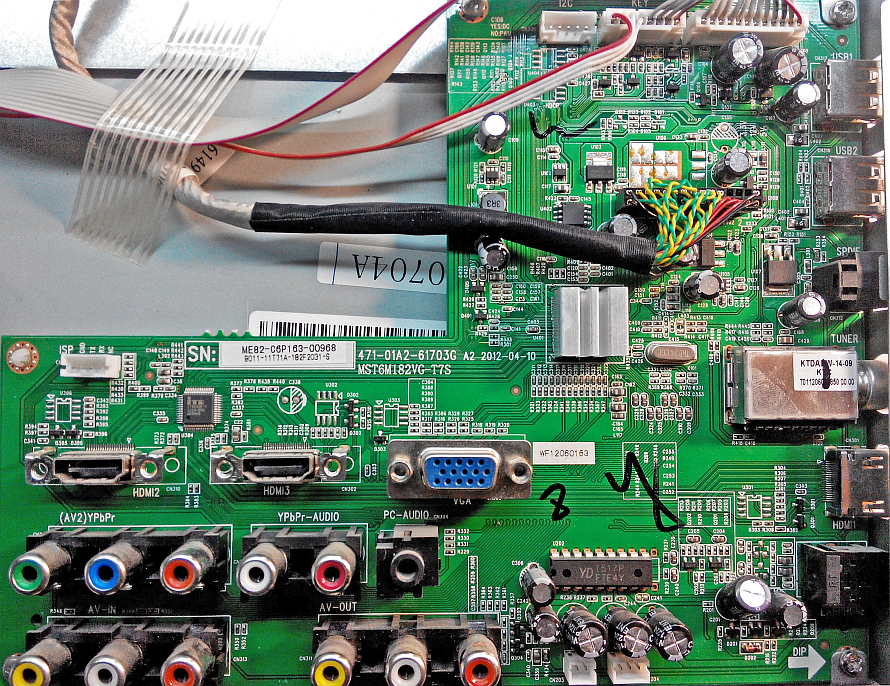 Какая прошивка на телевизор ERISSON 19LEK14 для MainBoard MST6M182VG-T7S