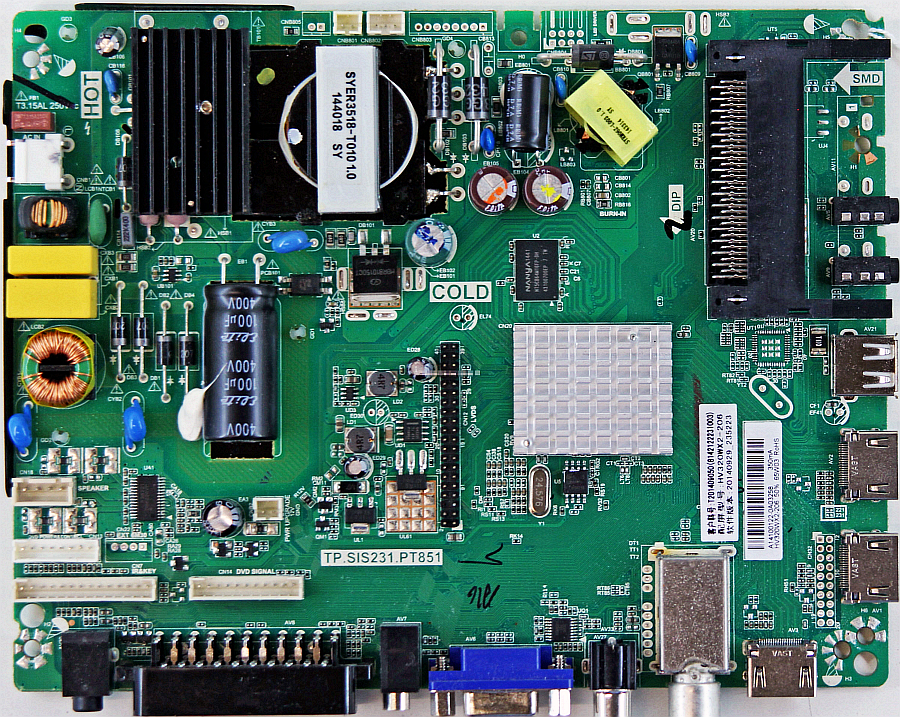 Какая прошивка на телевизор IRBIS M39Q77FDL для MainBoard TP.SIS231.PT85