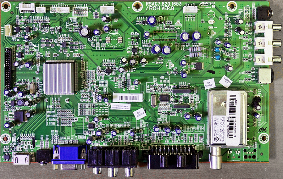 Какая прошивка на телевизор ROLSEN RL-19B01 для MainBoard RSAG7.820.1653