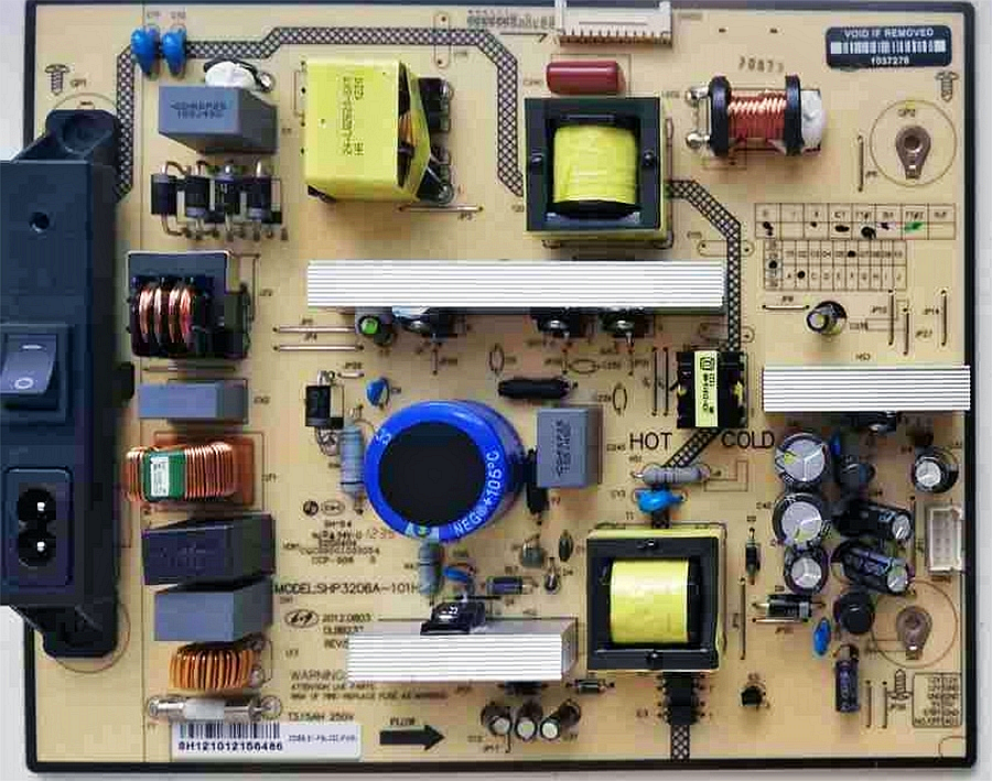 Схема телевизора THOMSON 32D12 (Блок питания SHP3206A-101H)