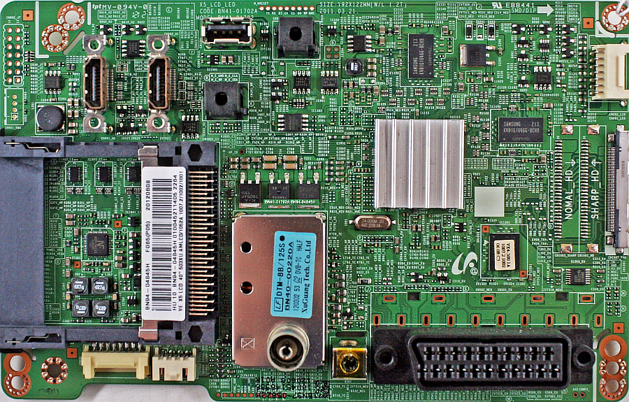 Какая схема телевизора SAMSUNG UE40D5003 (Service Manual BN41-01702A)
