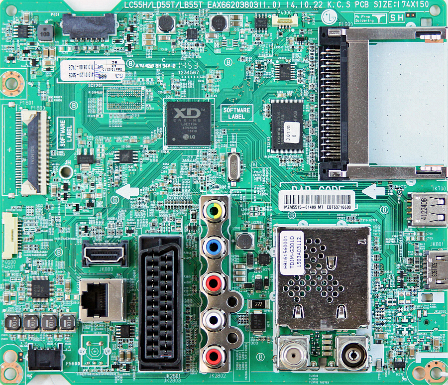 Какая схема телевизора LG 49LF550V (Service Manual Chassis LD55T, EAX66203803)