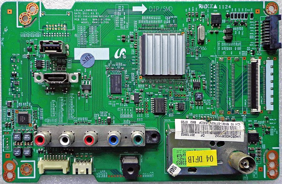 Прошивка ЖК телевизора SAMSUNG LA40D503F7R  BN41-01709A; BN-9404845Y