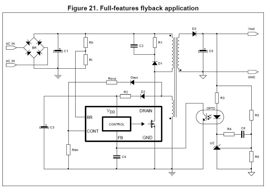 DataSheet VIPER17; VIPER17L - HV switching regulator for flyback converter