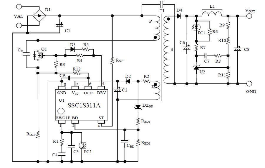 DataSheet SSC1S311A - Quasi-Resonant Off-Line Switching Control ICs