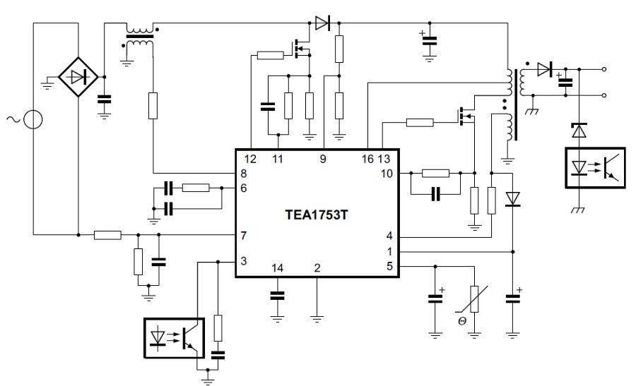 DataSheet TEA1753; TEA1753T - HV start-up DCM/QR flyback controller with PFC controller