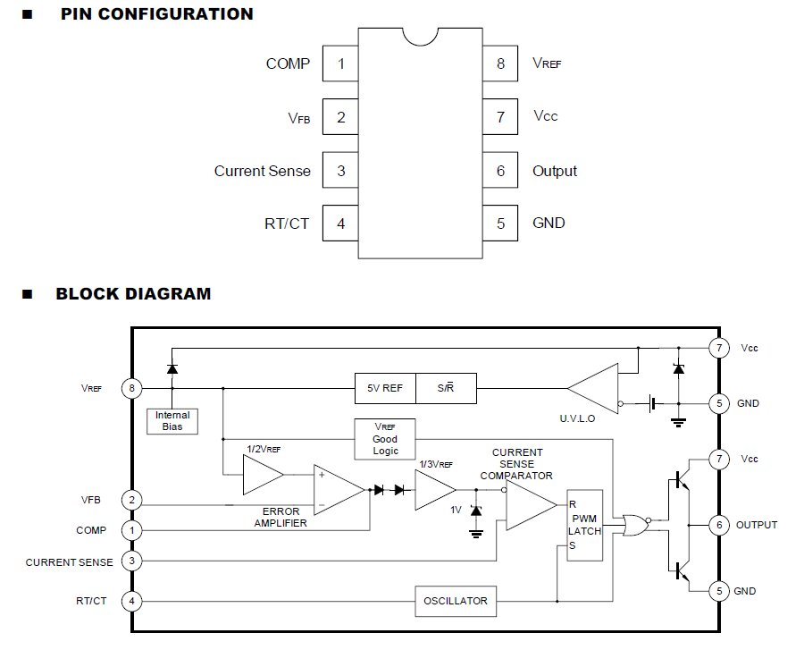 DataSheet UC3843; UC3843A - Current Mode PWM Control Circuits