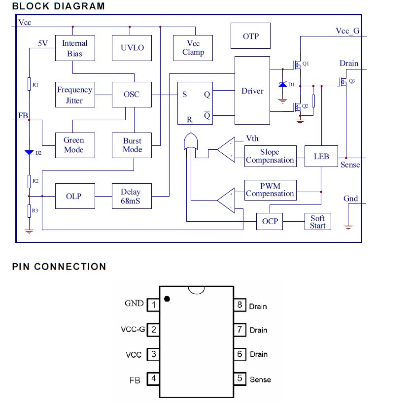 DataSheet LY9526 - Current mode PWM controller with integrated high voltage power MOSFET